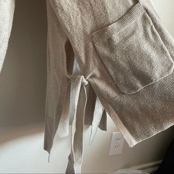 Anthropologie By Anthropologie Tan Buttoned Cardigan Wool Blend Long Women S​ - Picture 5 of 7